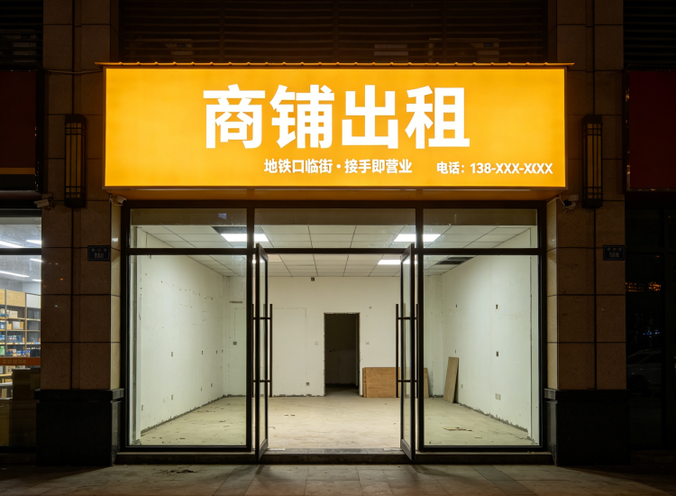 地铁口临街商铺出租，门头显眼接手即可营业